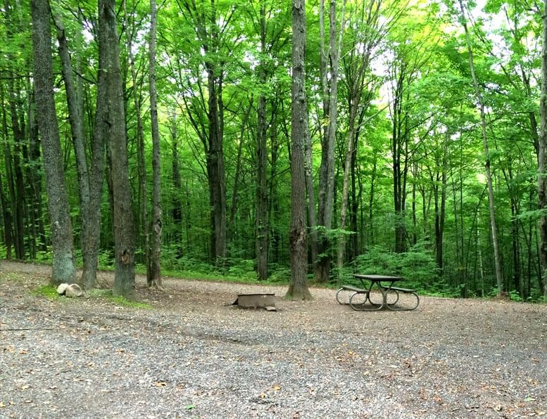 wood lake-campground site